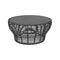 Basket Outdoor Coffee Table  option Large: 37.5 in diameter