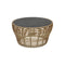 Basket Outdoor Coffee Table  option Fossil Black Ceramic