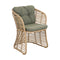 Basket Outdoor Dining Chair  option Dark Green Cane-line Wove