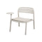 Bliss Lounge Chair with Side Table  option Sand Aluminum