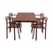 Bliss Outdoor Rectangular Dining Table Set  option Table with 4 Armchairs