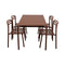 Bliss Outdoor Rectangular Dining Table Set  option Table with 4 Dining Chairs