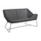 Breeze Outdoor 2-Seater Lounge Sofa  option Black Cane-Line Nate