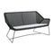 Breeze Outdoor 2-Seater Lounge Sofa  option Light Grey Cane-Line Nate