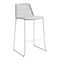 Breeze Outdoor Stackable Bar Chair  option White Grey Cane-Line Weave