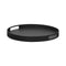 Club Round Tray  option Lava Grey Aluminum