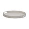 Club Round Tray  option Sand Aluminum