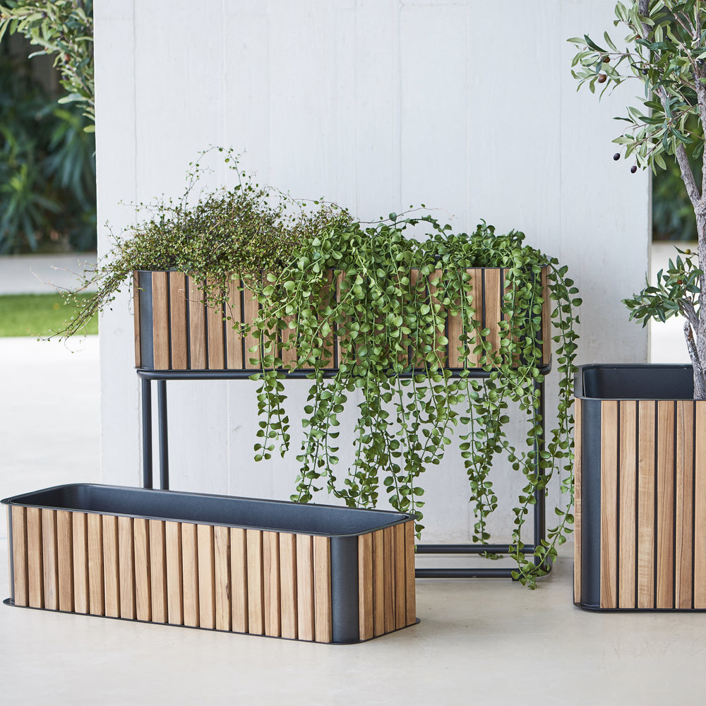rectangular planter indoor Cane-line Combine Rectangular Planter