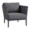 Conic Outdoor Lounge Chair  option Grey Cane-Line Airtouch