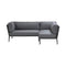 Conic Outdoor 3 Seater Sectional  option Grey Cane-Line Airtouch
