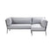 Conic Outdoor 3 Seater Sectional  option Light Grey Cane-Line Airtouch