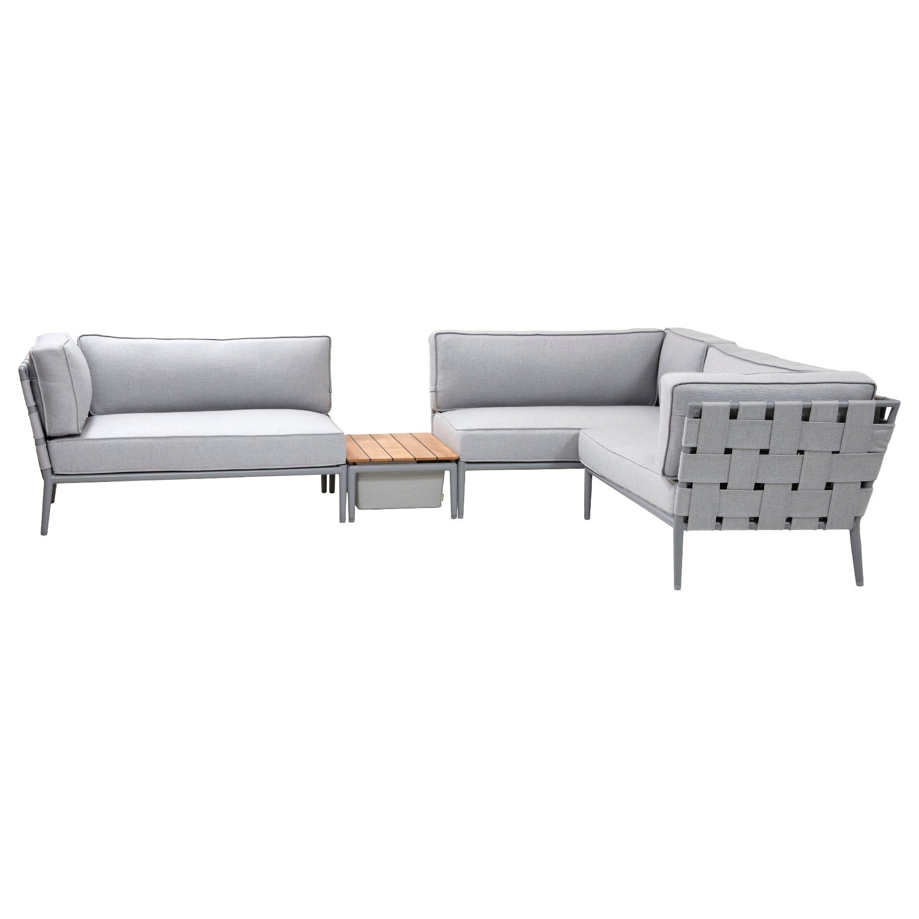Cane-line Conic Outdoor Sectional With Table/Storage - 2Modern