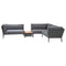 Conic Outdoor Sectional With Table/Storage  option Grey Cane-Line Airtouch