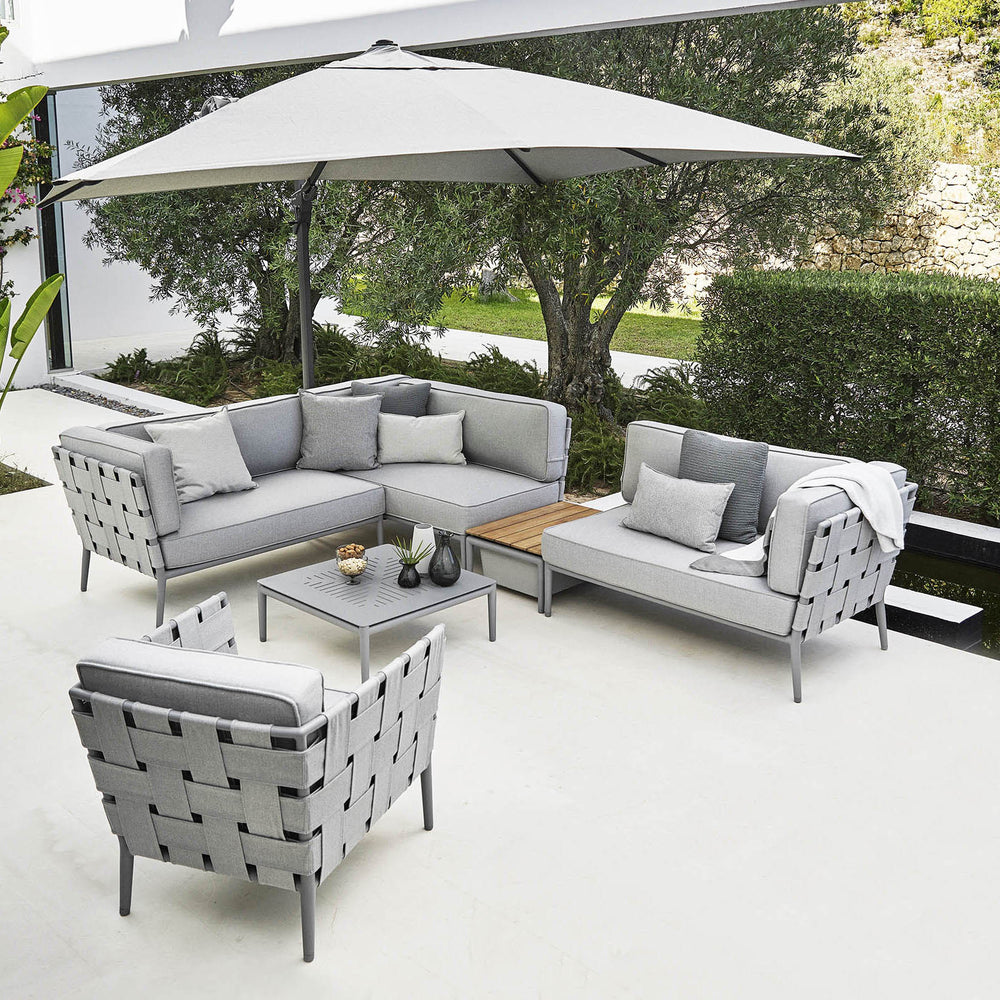 Conic Outdoor Sectional With Table/Storage