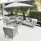 Conic Outdoor Sectional With Table/Storage
