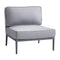Conic Outdoor Single Seater Module  option Light Grey Cane-Line Airtouch