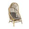 Hive Outdoor Chair with Base  option Natural