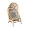 Hive Outdoor Chair with Base  option Desert Sand Cane-Line Rise Seat/Back and Neck Cushion