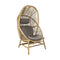 Hive Outdoor Chair with Base  option Taupe Cane-Line Air Touch Seat/Back and Neck Cushion