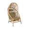 Hive Outdoor Chair with Base  option Turmeric Yellow Cane-Line Rise Seat/Back and Neck Cushion