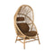 Hive Outdoor Chair with Base  option Umber Brown Cane-Line Rise Seat/Back and Neck Cushion