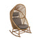 Hive Outdoor Rocking Chair  option Taupe Cane-Line AirTouch Seat/Back and Neck Cushion