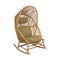 Hive Outdoor Rocking Chair  option Turmeric Yellow Cane-Line Rise Seat/Back and Neck Cushion