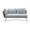 Horizon Outdoor 2 Seater Sofa  option White/Grey weave