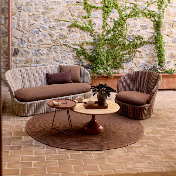 Knit Indoor/Outdoor Round Rug