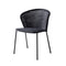 Lean Outdoor Stackable Chair  option Black