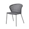 Lean Outdoor Stackable Chair  option Light Grey