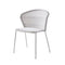 Lean Outdoor Stackable Chair  option White