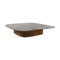 Mellow Square Coffee Table  option Ceramic Taupe