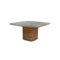 Mellow Square Dining Table  option Ceramic Taupe