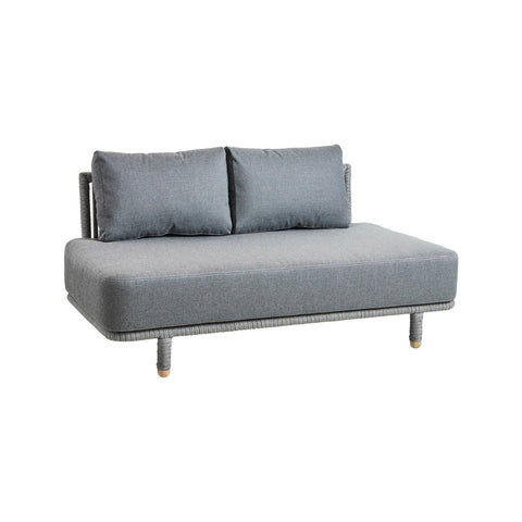 Moments Outdoor 2-Seater Armless Modular Sofa
