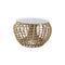Nest Outdoor Footstool  option Clear Glass