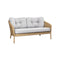 Ocean 2-Seater Outdoor Sofa  option Sofa with White Grey Cane-Line Link Cushion