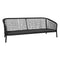 Ocean 3-Seater Outdoor Sofa  option Dark Grey Cane-Line Soft Rope