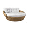 Ocean Outdoor Daybed  option Daybed with White Grey Cane-Line Link Cushion