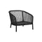 Ocean Outdoor Lounge Chair  option Dark Grey Cane-Line Soft Rope
