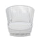 Palma Swivel Club Chair  option White Mist / Cloud Solvita