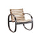 Parc Outdoor Rocking Chair  option Teak / Lava Grey Aluminum
