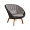 Peacock Outdoor Lounge Chair  option Taupe Cane-Line Natte