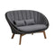 Peacock Outdoor 2 Seater Sofa  option Grey Cane-Line Natte