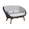 Peacock Outdoor 2 Seater Sofa  option Light Grey Cane-Line Natte