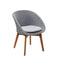 Peacock Outdoor Dining Chair  option Light Grey Cane-Line Natte
