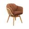 Stay Swivel Armchair  option Umber Brown Cane-Line Rise