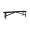 Sticks Outdoor Bench  option Lava Grey