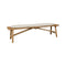 Sticks Outdoor Bench  option Desert Sand Cane-Line Rise