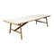 Sticks Outdoor Dining Table  option Sand Glazed Lava Stone